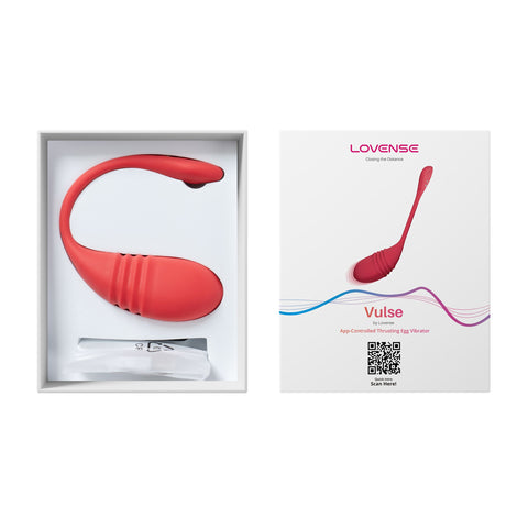 Lovense Vulse App Controlled Thrusting Love Egg Vibrator - Remote Control Vibrators