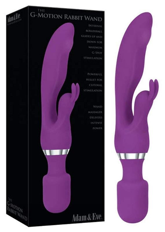 Adam and Eve The G-Motion Rabbit Wand Rabbit Vibrators