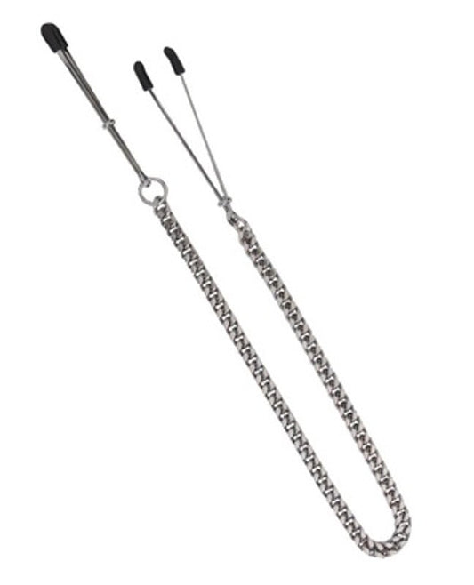 Adjustable Tweezer Clamps - Jewel Chain - Nipple and Clit Clamps