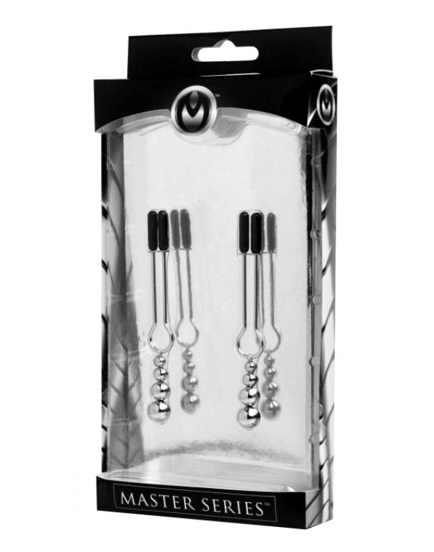 Adorn Triple Bead Nipple Clamp Set Nipple and Clit Clamps