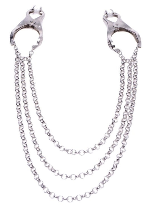 Affix Triple Chain Nipple Clamps - Nipple and Clit Clamps