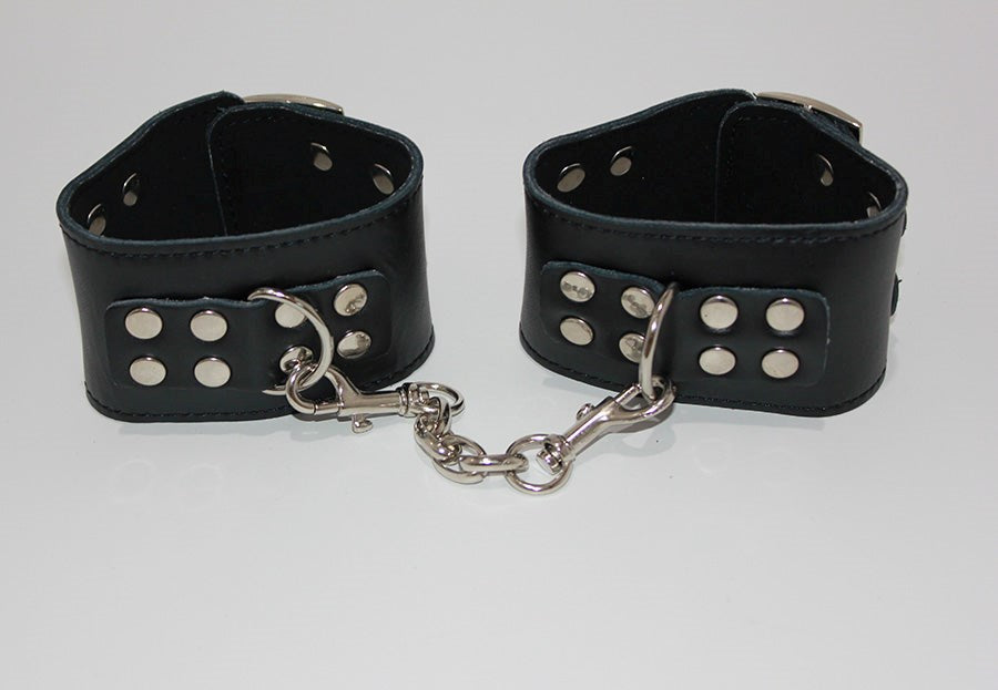 Affordable Bondage Black Wrist Restraints Collars And Cuffs