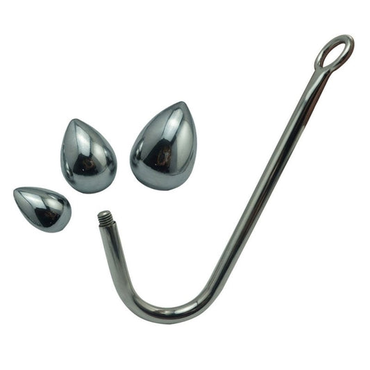 Stainless Steel Bondage Delight - Anal Hook and Plug Set Spreaders and Hangers