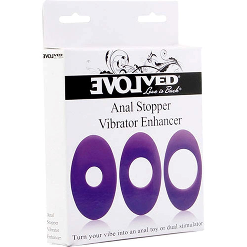 Anal Stopper Vibrator Enhancer Black Prostate Toys