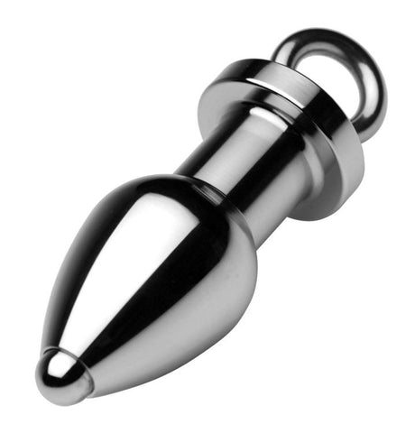 Arsenal Aluminum Tunnel Plug With Removable Core - Steel Sex Toys