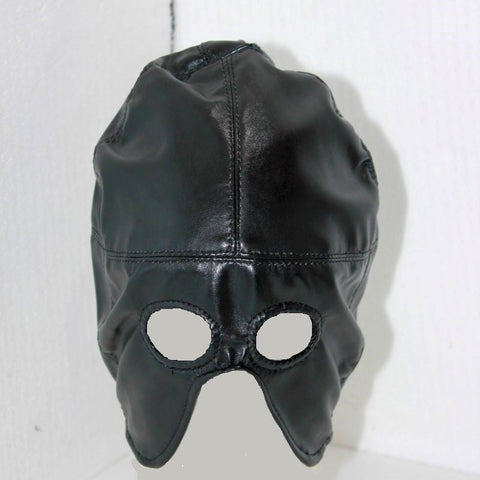 Axe Man Half Mask Leather - Bondage Hoods