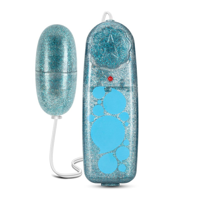 B Yours Glitter Power Bullet - Blue Bullet Vibrators