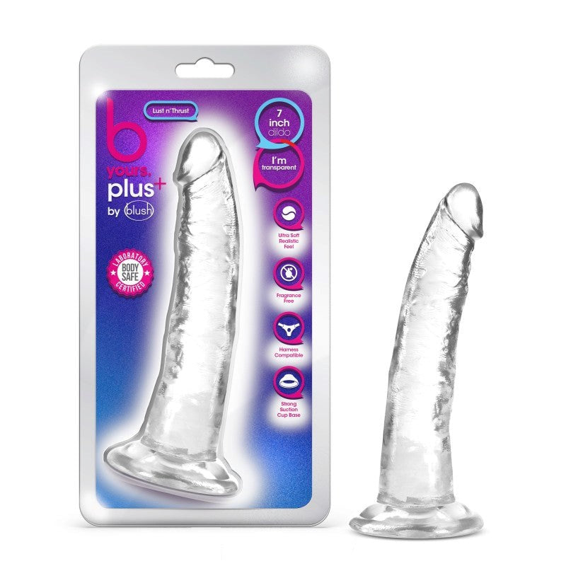 B Yours Plus Lust N Thrust - Clear Realistic Dildos