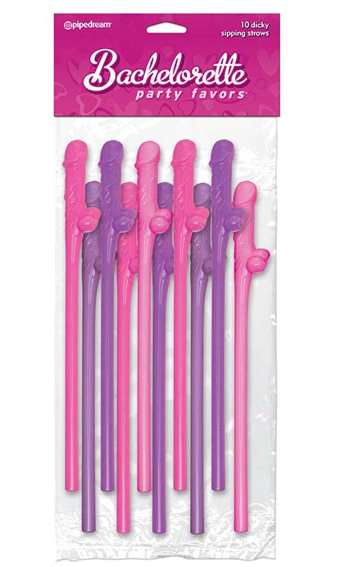 Bachelorette Party Favors Dicky Sipping Straws 10 Pack Sex Games, Coupons and Tricks