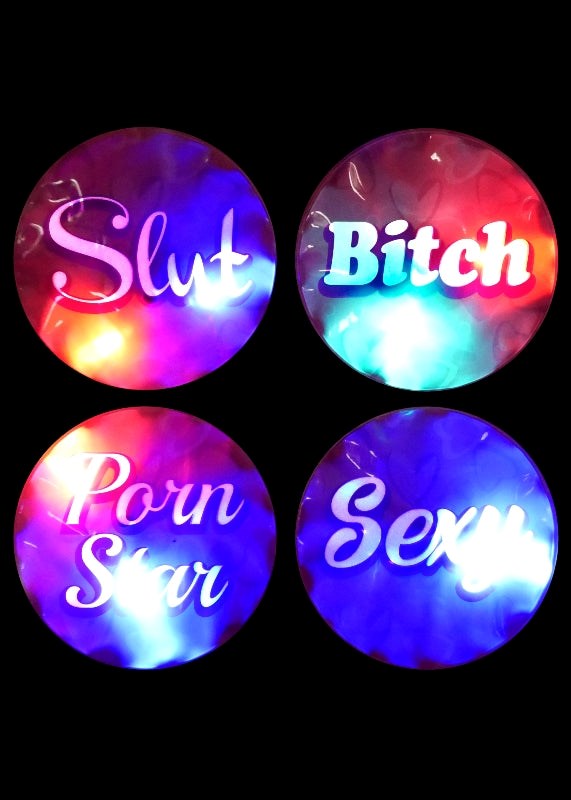 Bachelorette Party Favors Flashing Light Party Stickers Sex Games, Coupons and Tricks