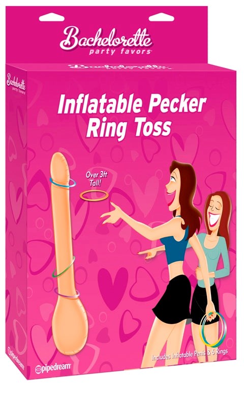 Pipedream Bachelorette Party Inflatable Pecker Ring Toss - Sex Games, Coupons and Tricks