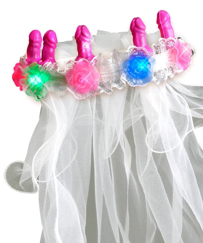 Bachelorette Party Favors Light-Up Pecker Veil Sex Games, Coupons and Tricks