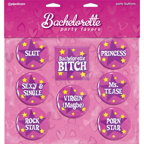 Pipedream Bachelorette Party Favors Party Buttons Adult Game - Sex Games, Coupons and Tricks