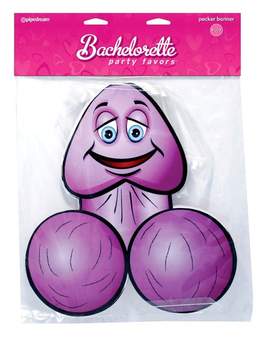 Pipedream Bachelorette Party Favors 12 Feet Pecker Banner - Sex Games, Coupons and Tricks