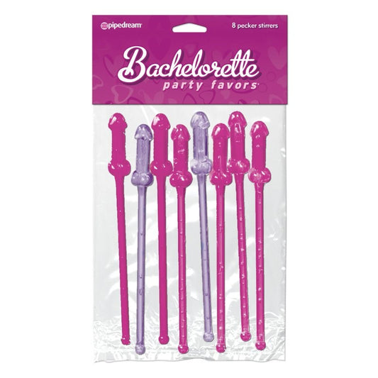 Bachelorette Party Favors Pink and Purple Pecker Stirrers Sex Games, Coupons and Tricks