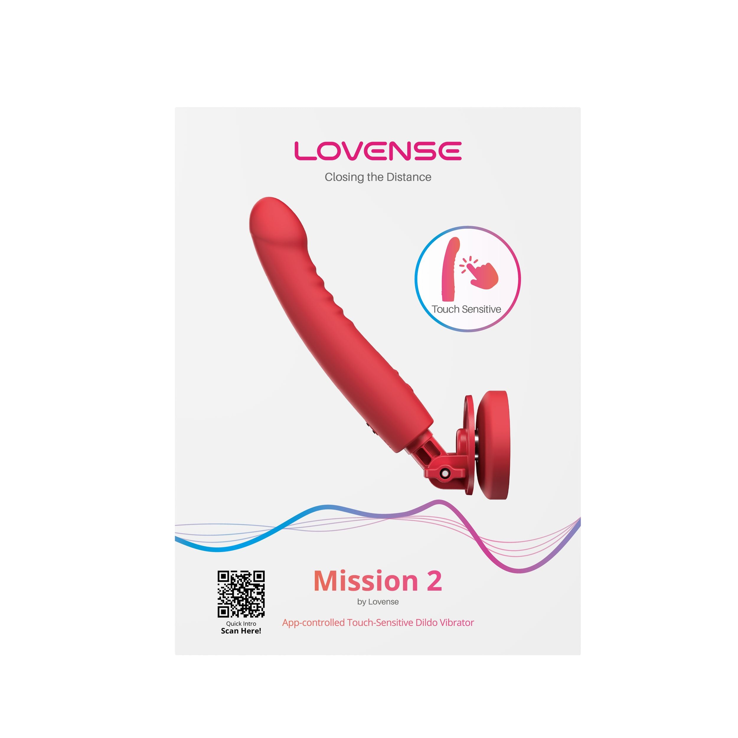 Lovense Mission 2 Vibrating Suction Cup Dildo Vibrating Dildos