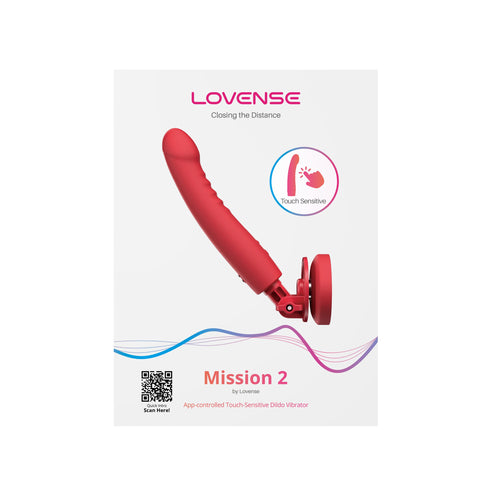 Lovense Mission 2 Vibrating Suction Cup Dildo - Vibrating Dildos