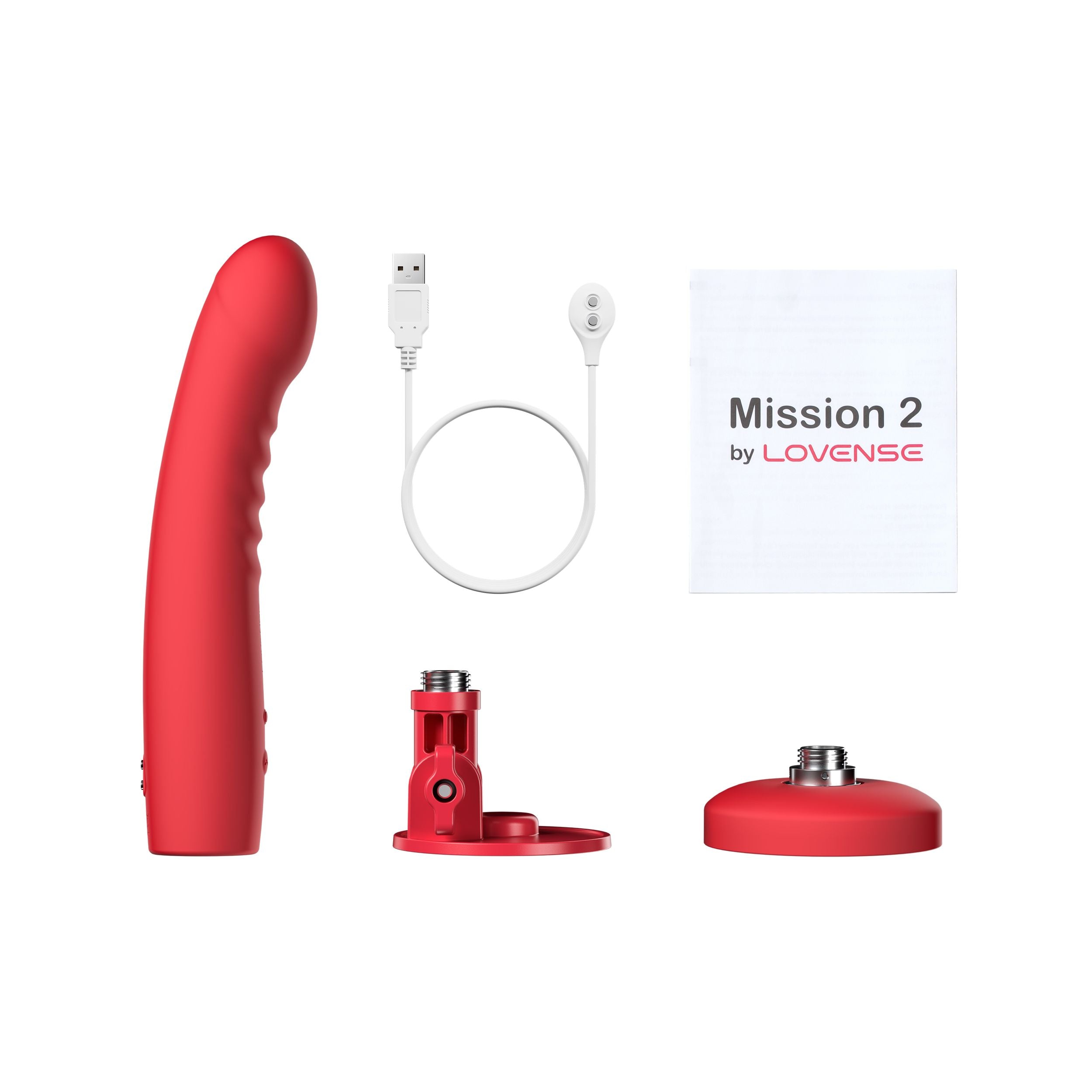 Lovense Mission 2 Vibrating Suction Cup Dildo Vibrating Dildos