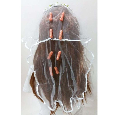 Bachelorette Pecker Veil - Fancy Dress Ups