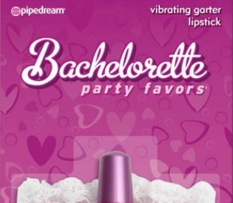 Bachelorette Vibrating Garter Lipstick Bachelorette and Bucks