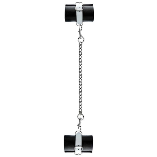 Bad Romance Leather Black & White Hand or Leg Cuffs - Cuffs and Restraints