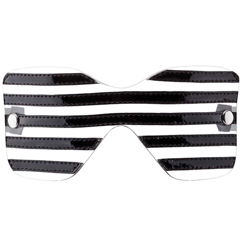 Bad Romance Translucent Eye Mask with Black Stripes Masks And Blindfolds