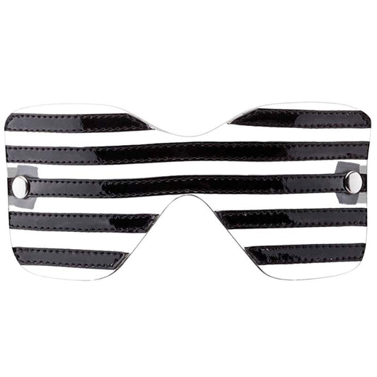 Bad Romance Translucent Eye Mask with Black Stripes Masks And Blindfolds