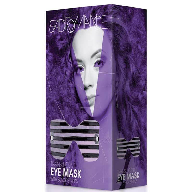 Bad Romance Translucent Eye Mask with Black Stripes Masks And Blindfolds