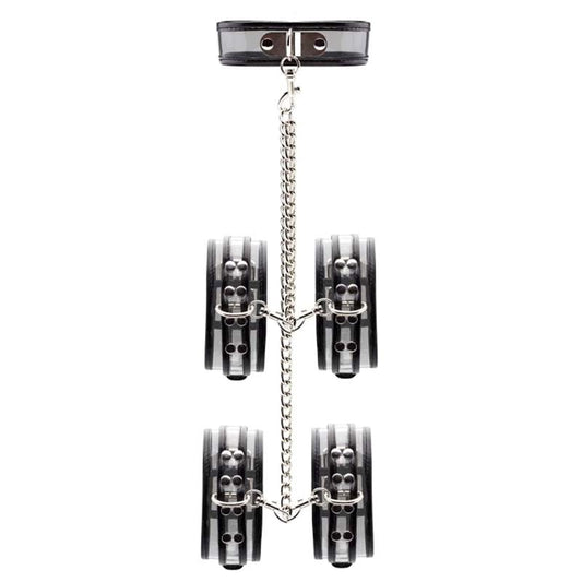 Bad Romance Translucent Neck, Wrist & Leg Restraint - Cuffs and Restraints