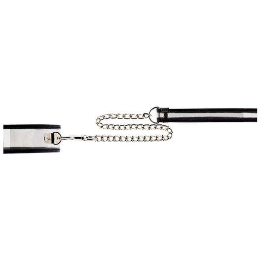 Bad Romance Translucent Slave Collar with Black Stripes - Collars and Leads