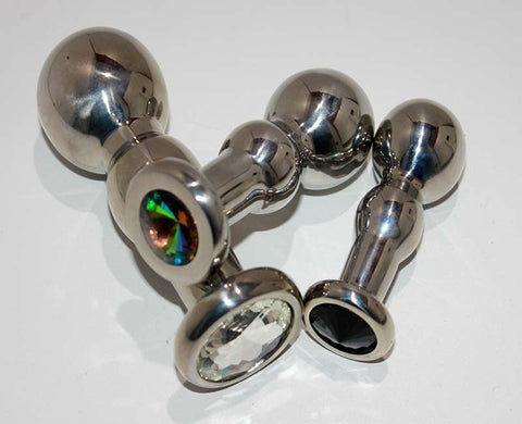 Radiant Bliss - Hell's Couture Rose Quartz Anal Pleasure Plug - Steel Sex Toys