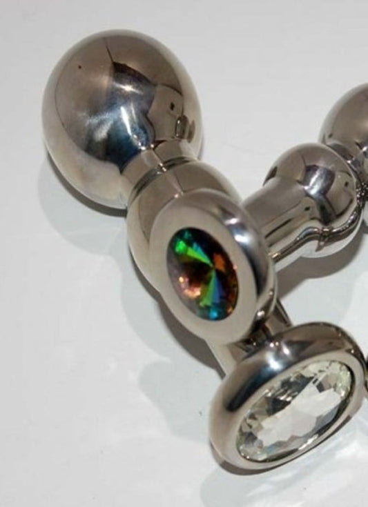 Radiant Bliss - Hell's Couture Rose Quartz Anal Pleasure Plug - Steel Sex Toys
