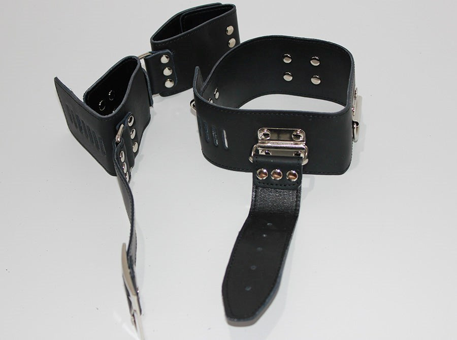 BDSM Gear Leather Cuffs & Collar Cuffs and Restraints