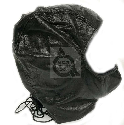BDSM Open Face Mask Faux Leather - Masks And Blindfolds