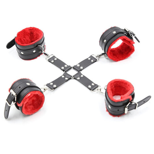 BDSM stuff Wrist and Ankle Hog Tie Set - Cuffs and Restraints