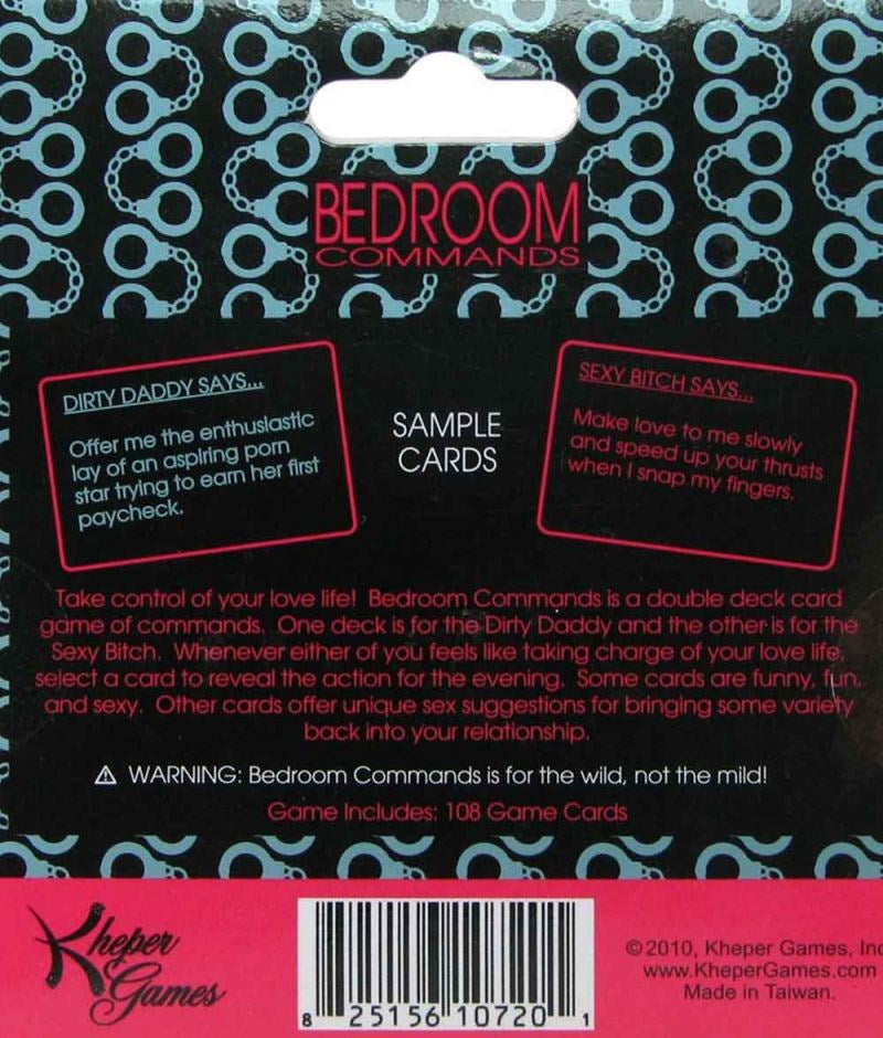 Bedroom Commands Card Game Sex Games, Coupons and Tricks