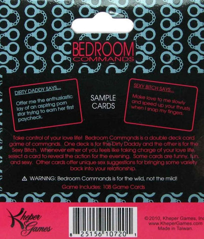 Bedroom Commands Card Game - Sex Games, Coupons and Tricks
