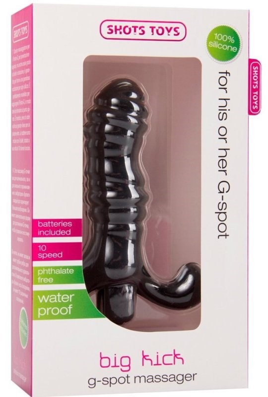 Big Kick G-Spot or P-Spot Massager Black G-Spot Vibrators