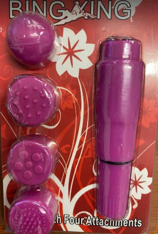 Bing King Mini Vibe And Attachments - Mini & Slim Vibrators