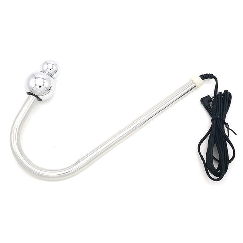 Bipolar Metal Electric Shock Anal Hook - Electro Sex