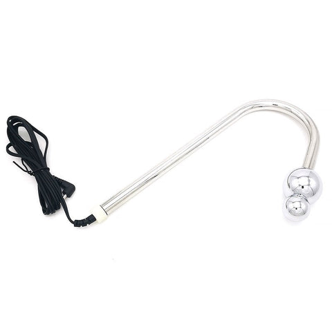 Bipolar Metal Electric Shock Anal Hook - Electro Sex