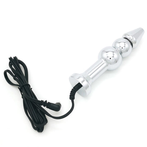 Bipolar Metal Electric Shock Butt Plug - E - Electro Sex