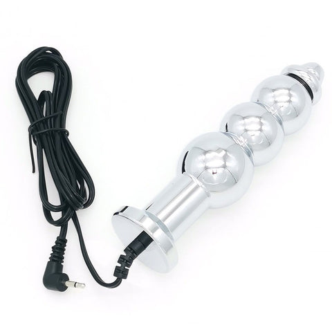 Bipolar Metal Electric Shock Butt Plug - K - Electro Sex