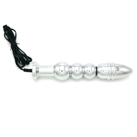 Bipolar Metal Electric Shock Butt Plug - R - Electro Sex