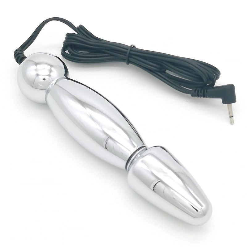 Bipolar Metal Electric Shock Butt Plug - U Electro Sex