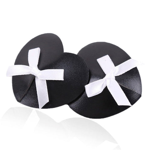 Black Heart White Box Nipple Pasties - Fancy Dress Ups
