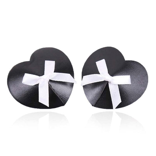 Black Heart White Box Nipple Pasties Fancy Dress Ups