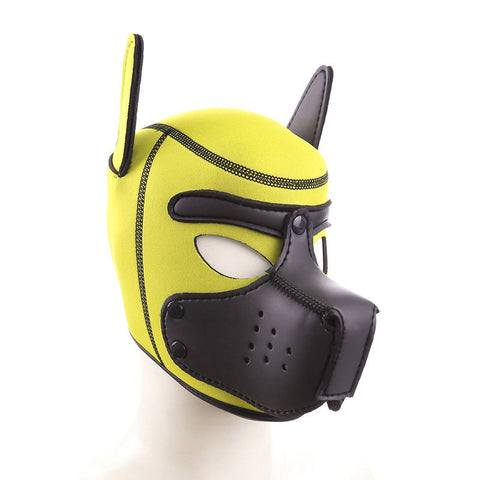 Black Mouth Dog Hood - Bondage Hoods