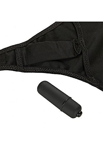 Doc Johnson Black Rose Secret Garden Vibrating Panty - Clit Ticklers and Pulsators