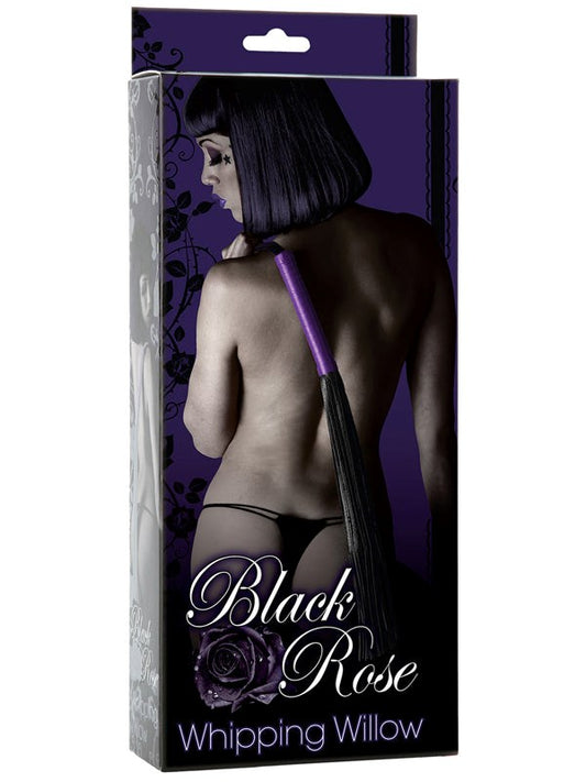 Doc Johnson Black Rose Whipping Willow BDSM Whips - Whips And Crops